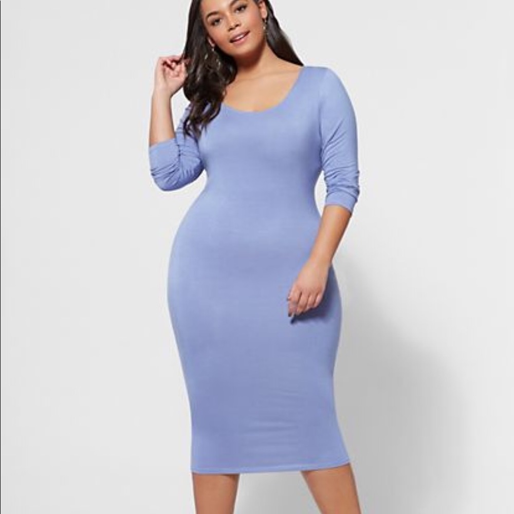 Turquoise Bodycon Dress - New